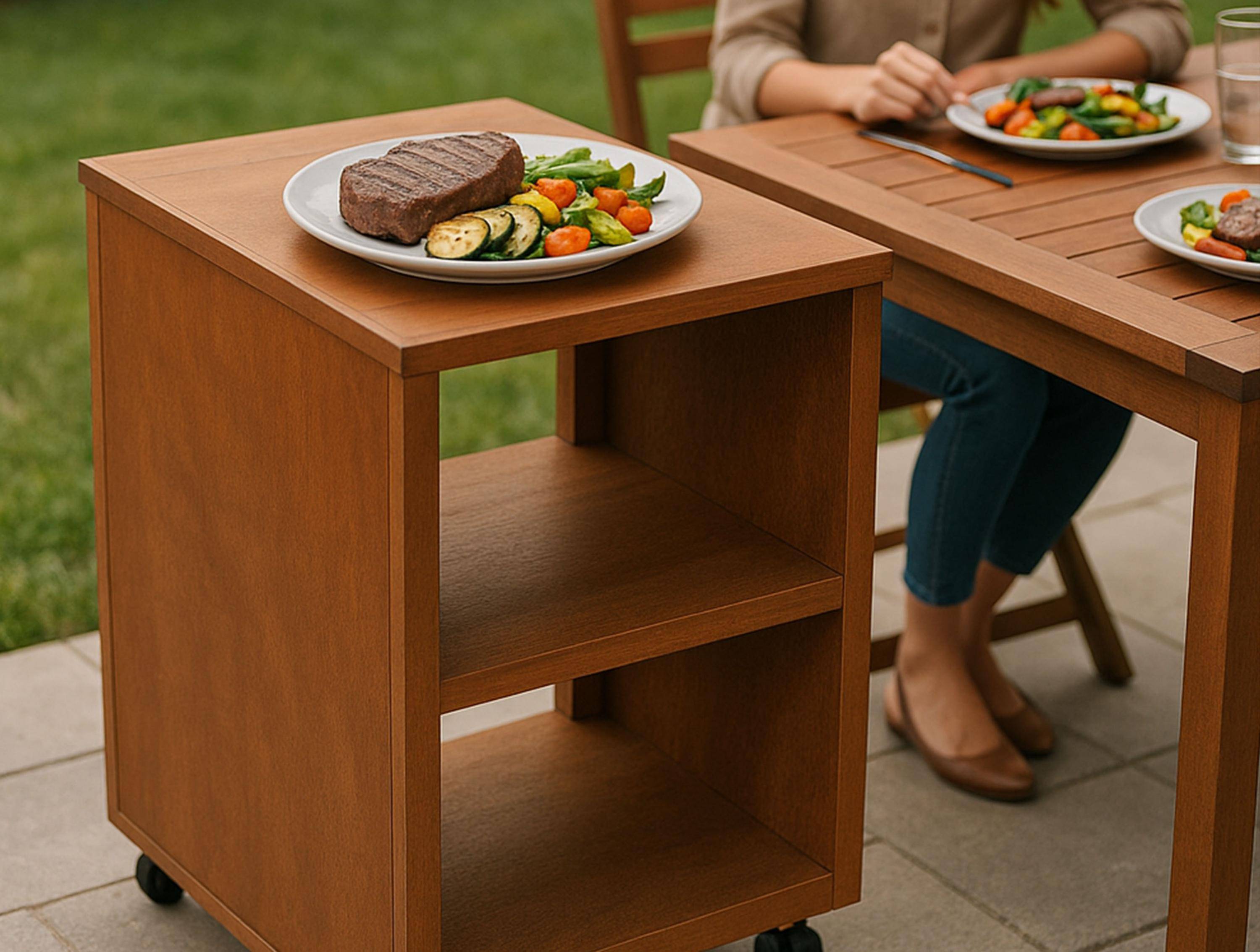 Purline - Table d'appoint pour barbecue en acier corten - Purline - Image 5