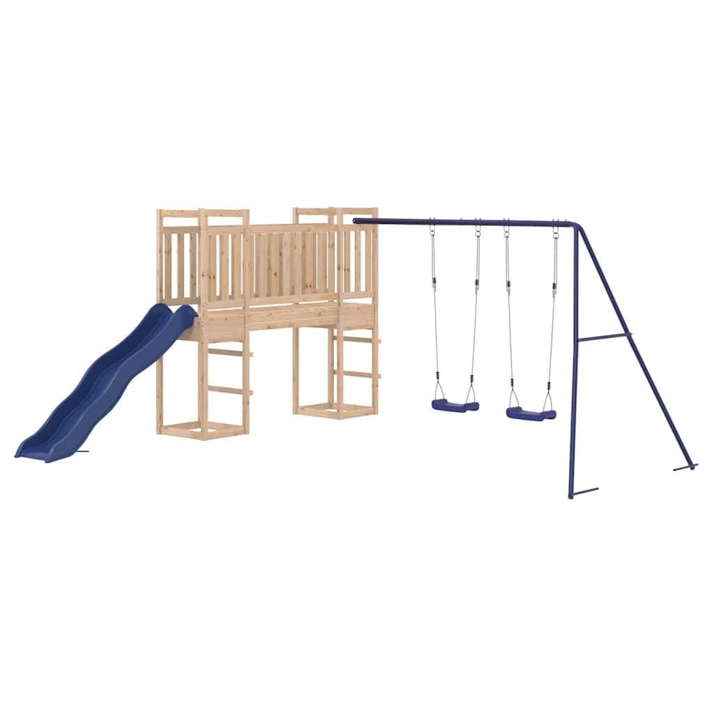 Aire de jeux d'extérieur - Jeu Plein air enfant bois de pin massif rj33 - Image 3