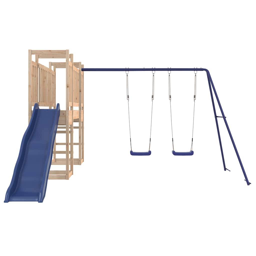 Aire de jeux d'extérieur - Jeu Plein air enfant bois de pin massif rj33 - Image 4