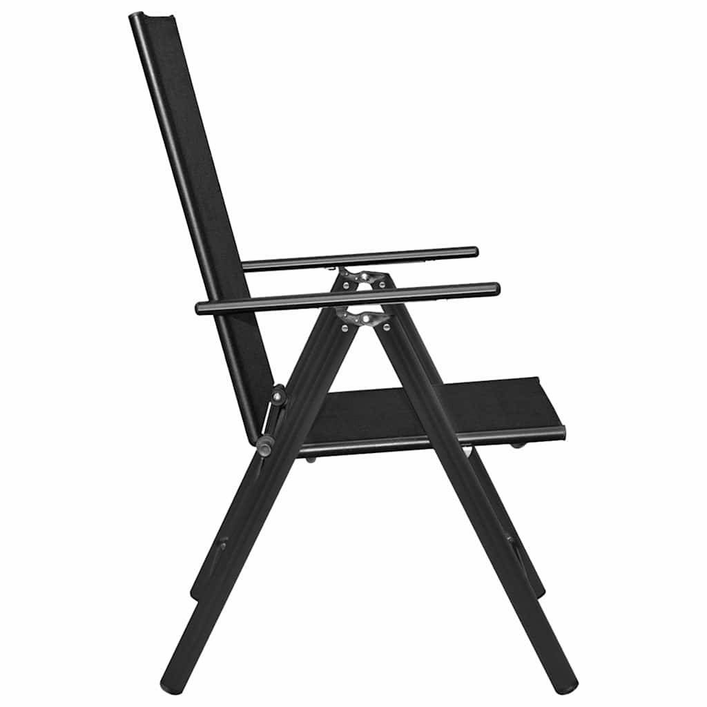 Vidaxl - Ensemble à manger de jardin 5 pcs-Salons de jardin Aluminium Noir - Image 6