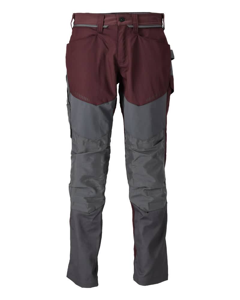 Pantalon de travail avec poches genouillères MASCOT Customized - 22479-230-Bordeaux-82-37