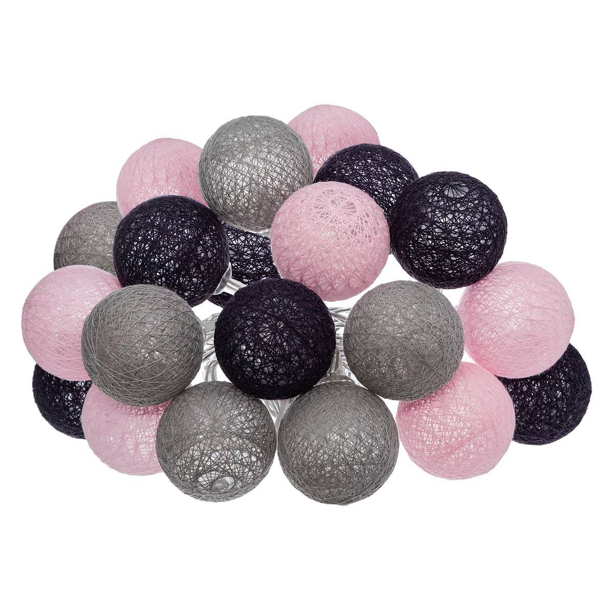 Atmosphera - Guirlande Led Secteur 20 Boules Assortiments D 6 Box - Atmosphera Créateur d'intérieur