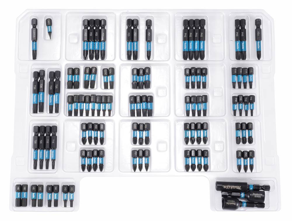 Coffret d'embouts 100 pcs + compartiments de rangement - MAKITA - E-24826 - Image 4