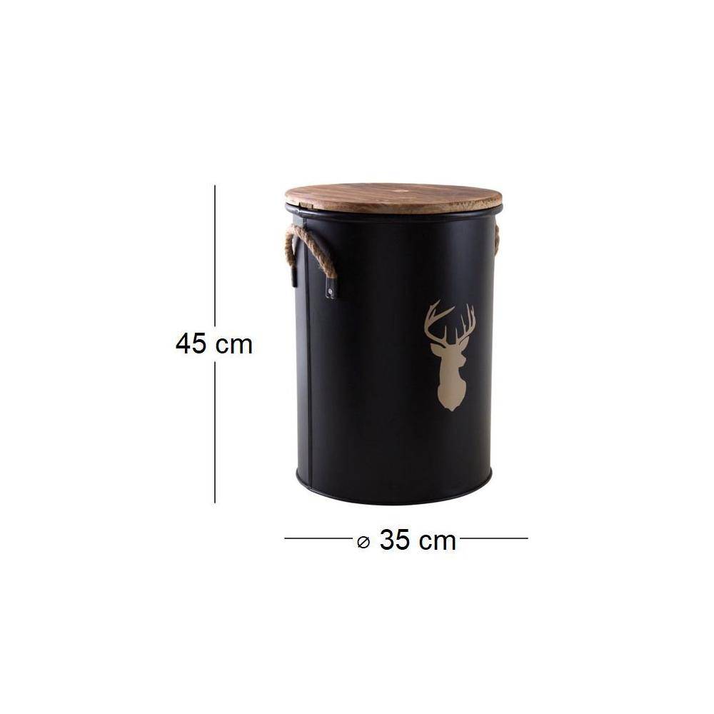 Aubry Gaspard - Tabouret et seau à pellets - Image 3