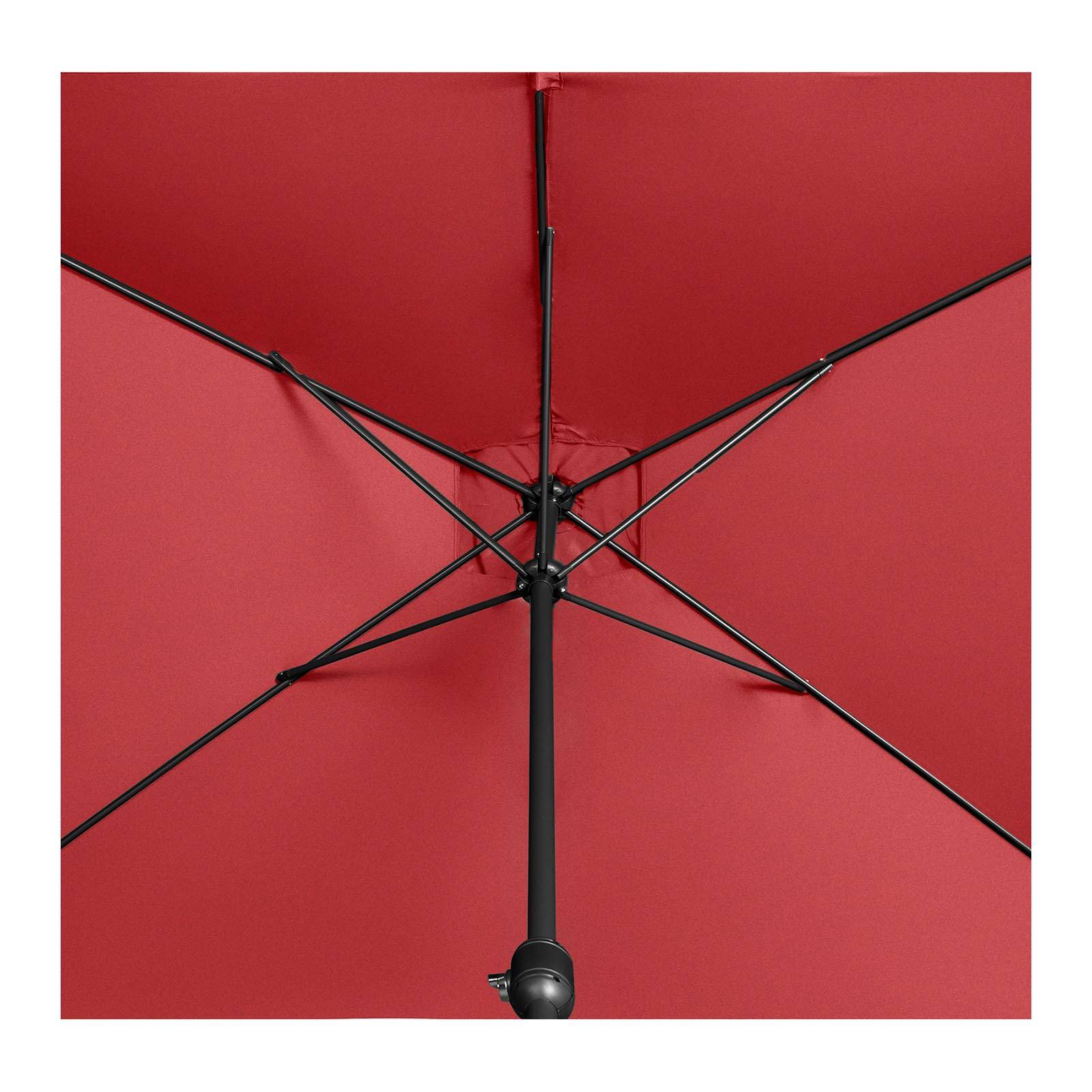 Helloshop26 - Grand parasol de jardin rectangulaire200 x 300 cm bordeaux - Image 3