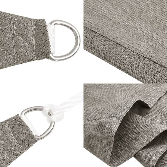 Voile d'ombrage PEHD gris clair 450 x 450 cm - PANGIVO - Image 6