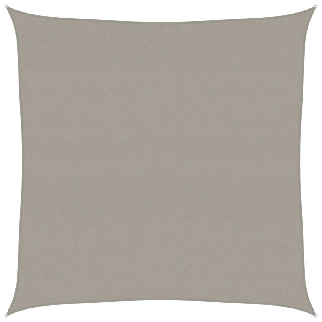 Voile d'ombrage PEHD gris clair 450 x 450 cm - PANGIVO - Image 1