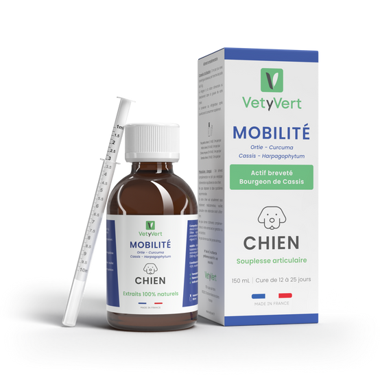 Complément alimentaire vétérinaire - Mobilité (articulations) chien 150 mL - VetyVert - Image 1