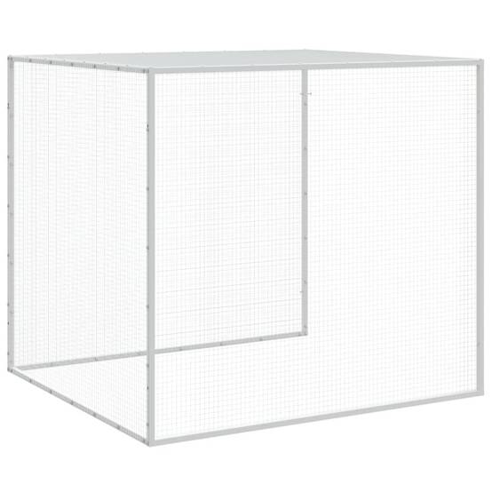Vidaxl - Poulailler avec toit gris clair 203x98x90 cm acier galvanisé vidaXL 3189044 - Image 8