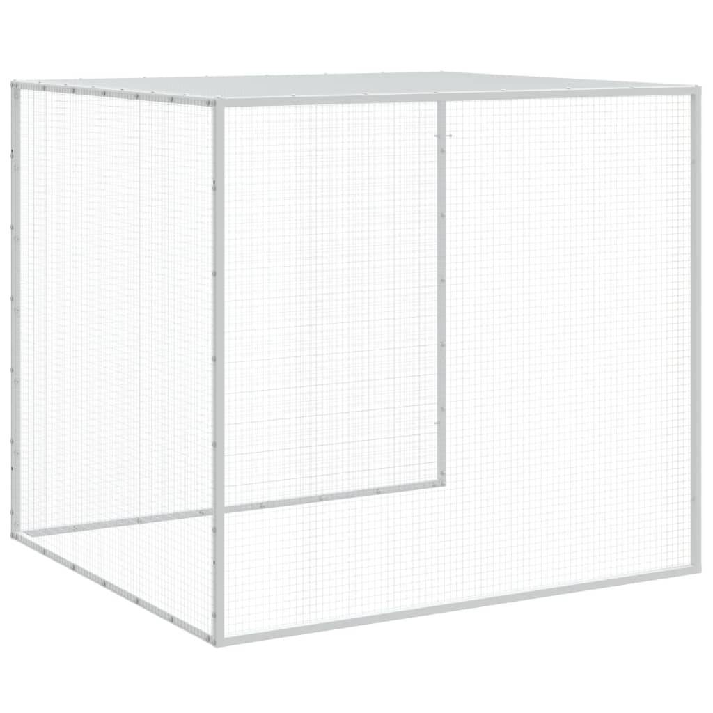 Vidaxl - Poulailler avec toit gris clair 203x98x90 cm acier galvanisé vidaXL 3189044 - Image 8