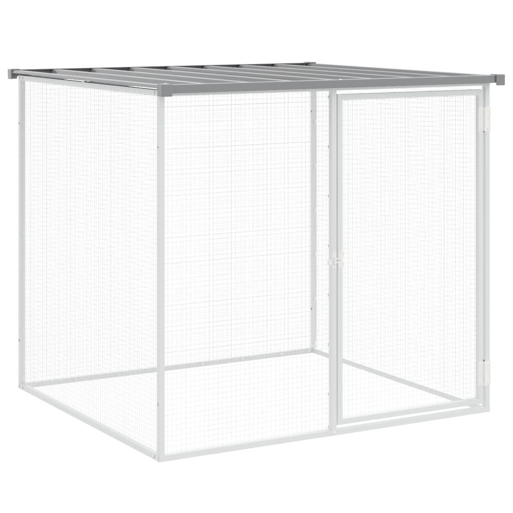 Vidaxl - Poulailler avec toit gris clair 203x98x90 cm acier galvanisé vidaXL 3189044 - Image 7