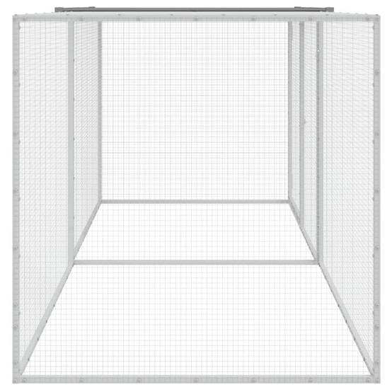 Vidaxl - Poulailler avec toit gris clair 203x98x90 cm acier galvanisé vidaXL 3189044 - Image 5