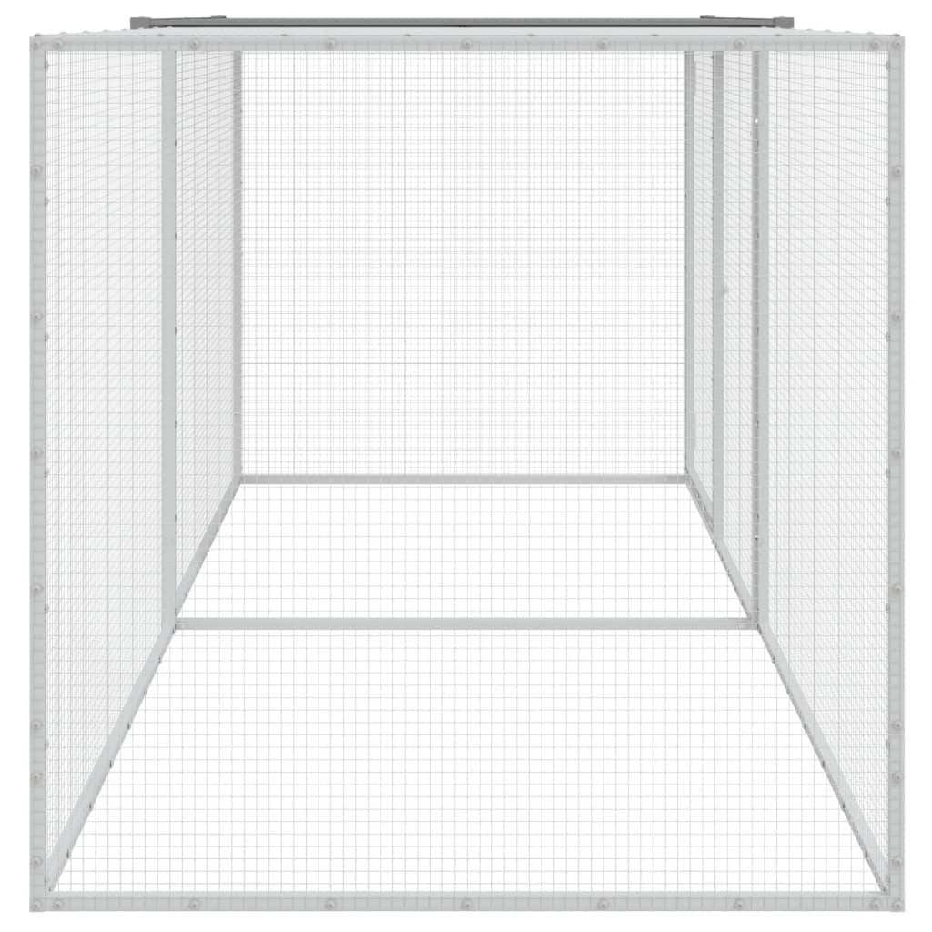 Vidaxl - Poulailler avec toit gris clair 203x98x90 cm acier galvanisé vidaXL 3189044 - Image 5