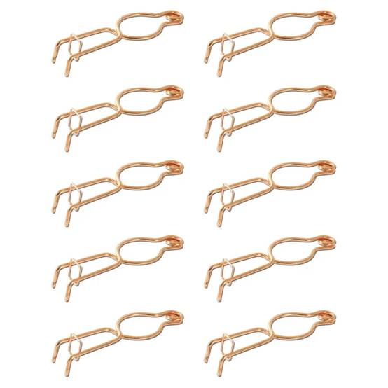 Autre - Lot de 10 pièges à taupe fil rond acier cuivré - Image 1