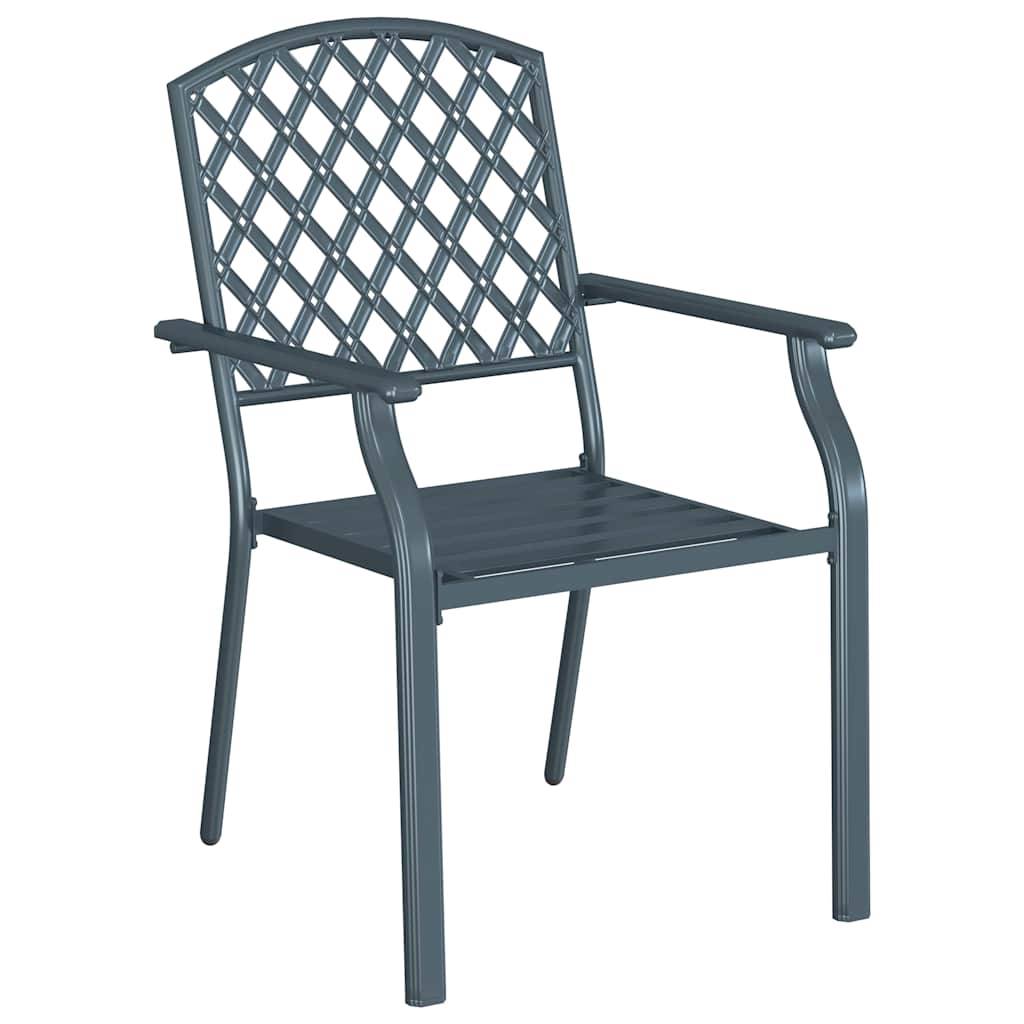 Chaise bois composite 1 places acier anthracite 56 x 65 x 89 cm - Prolenta premium p3168.0 - Image 4