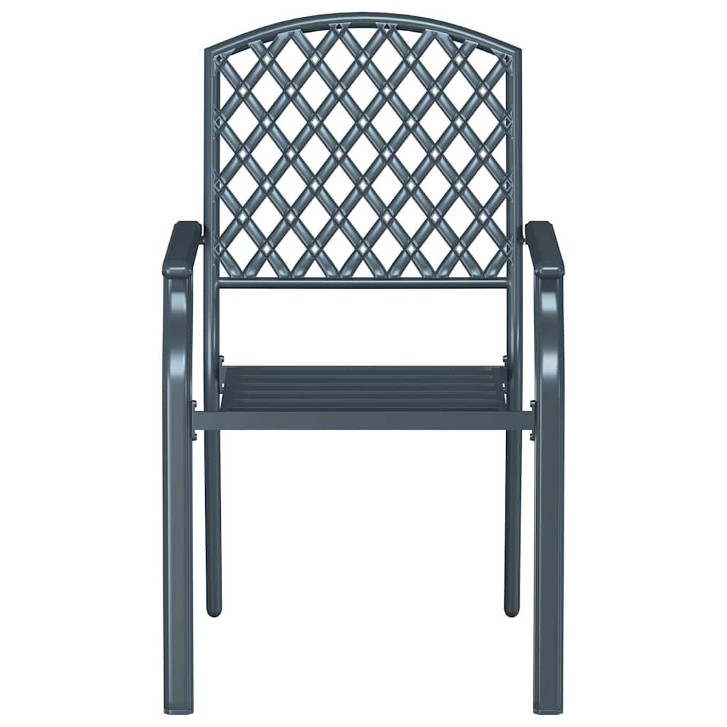 Chaise bois composite 1 places acier anthracite 56 x 65 x 89 cm - Prolenta premium p3168.0 - Image 5