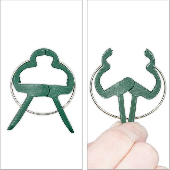 Lot de 120 pinces pour plantes - 4,5 x 6 cm - Fixation tuteurs tomates/orchidées - Living123 - Image 6
