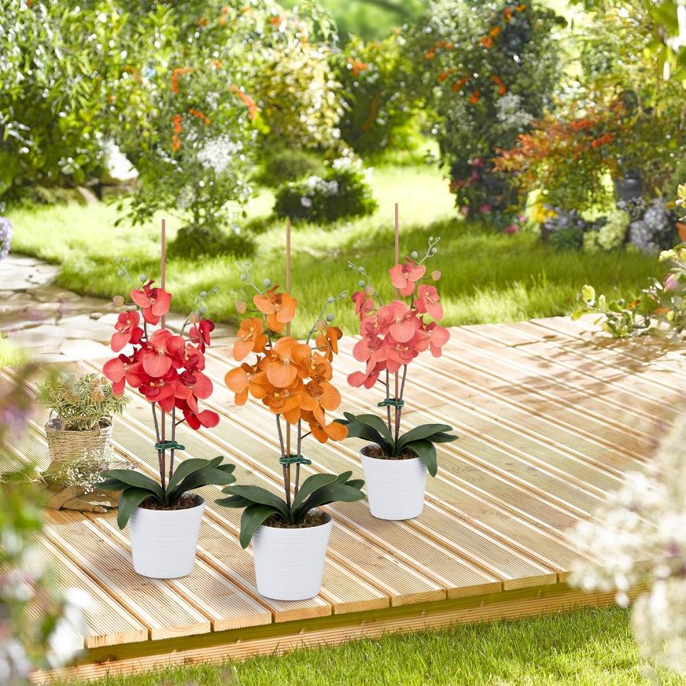 Lot de 120 pinces pour plantes - 4,5 x 6 cm - Fixation tuteurs tomates/orchidées - Living123 - Image 2