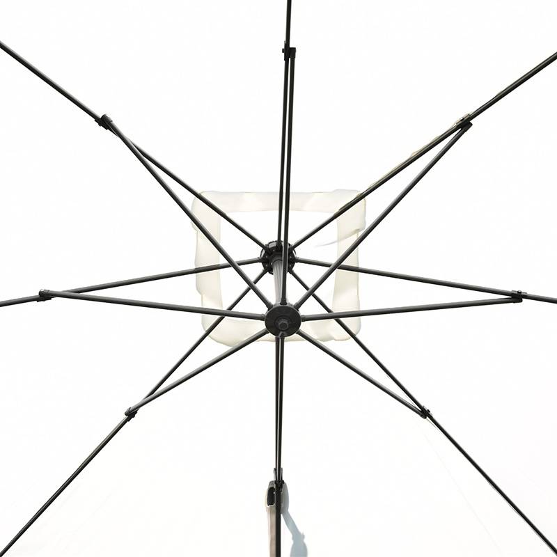 Parasol déporté écru 3x3 m Celestia - Gecko Jardin - Image 5