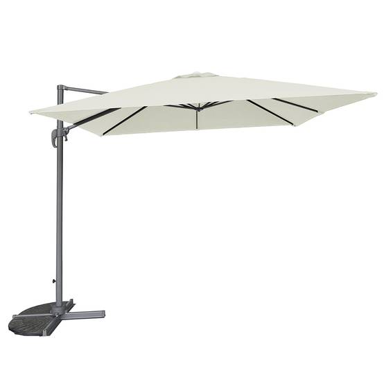 Parasol déporté écru 3x3 m Celestia - Gecko Jardin - Image 2