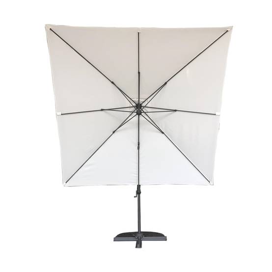 Parasol déporté écru 3x3 m Celestia - Gecko Jardin - Image 6
