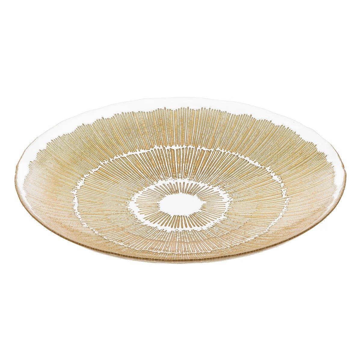 Coupelle Déco en Verre "Djina" 34cm Or