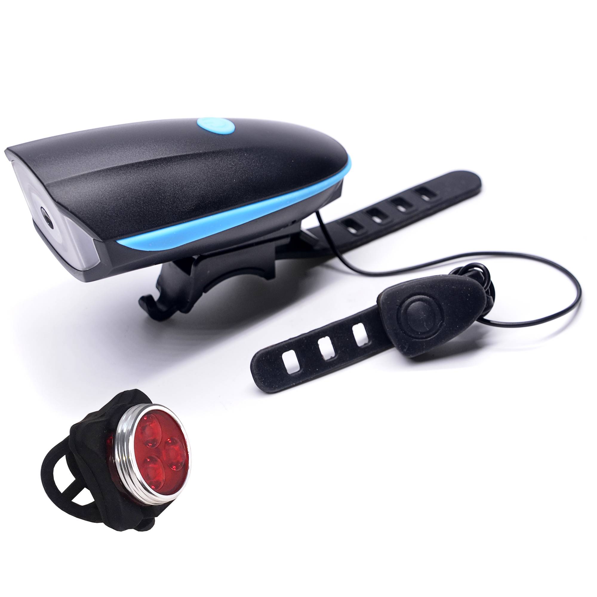 Kit feux de Vélo avant et arrière - QINGQUE - USB Rechargeable - 8-9