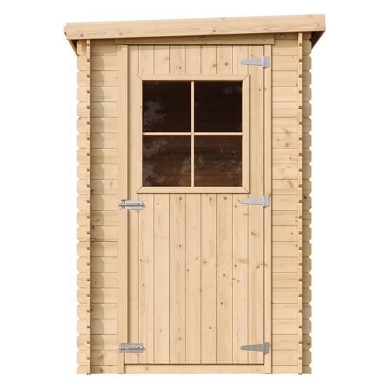 Timbela - Abri de jardin en bois l239xL144xH198 cm/2.63 m² - Stockage extérieur - Petit abri à outils, Local à vélos - 19 mm d’épaisseur - Timbela M306 - Image 3