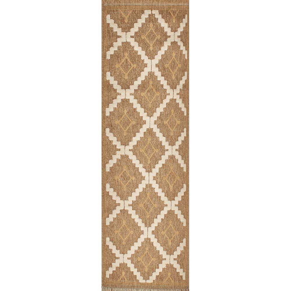 Jardindeco - Tapis intérieur extérieur aspect jute jaune Tijuana 9041 170 x 120 cm - Image 4