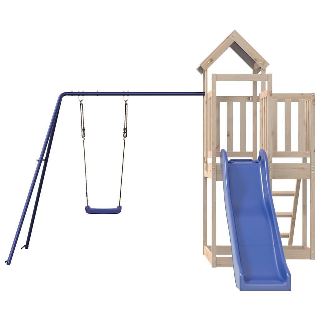 Aire de jeux d'extérieur - Jeu Plein air enfant bois de pin massif-JU1552 - Image 3