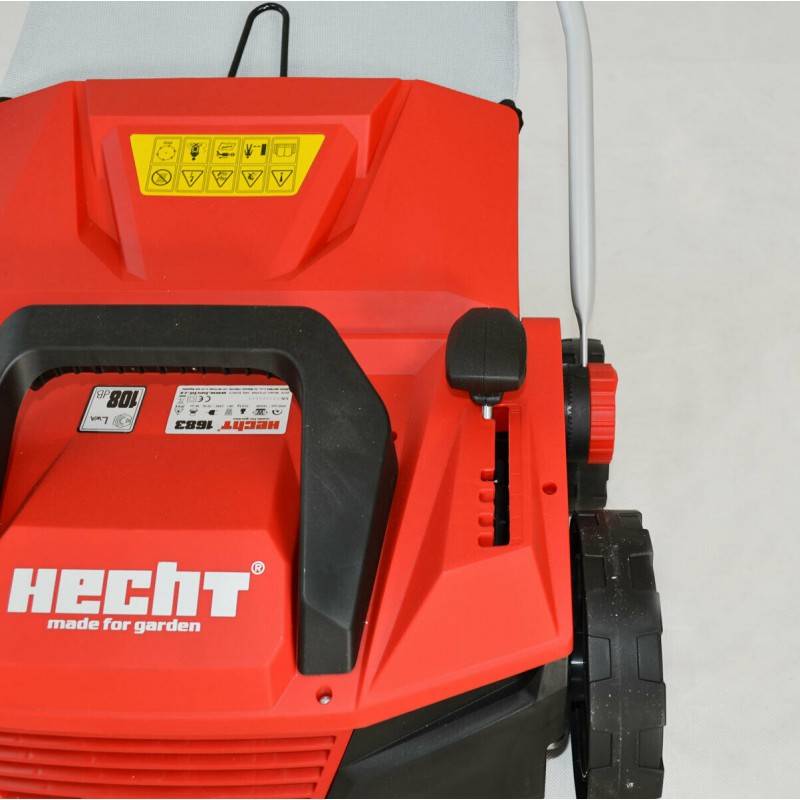 Hecht 1683 Scarificateur aérateur électrique 2en1 1600W 8 couteaux doubles 24griffres avec profondeur réglable - Image 5