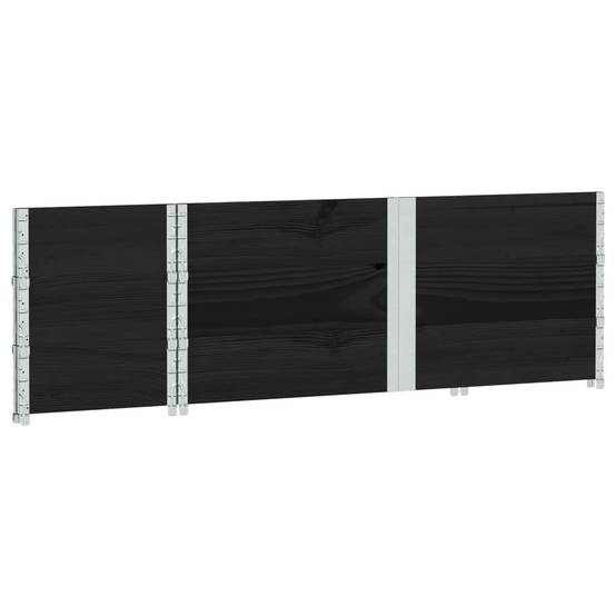 Jardinière bois de pin noir 150 x 50 x 60.5 cm - PANGIVO - Image 6