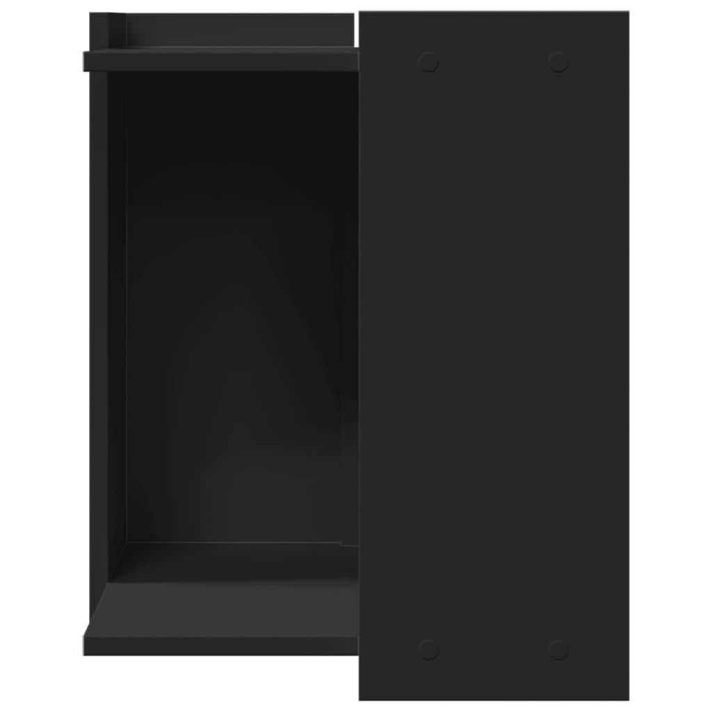 Meuble cache litière pour chat en bois d'ingénierie multifonction Noir – ComfortXL Pet Living - Image 4