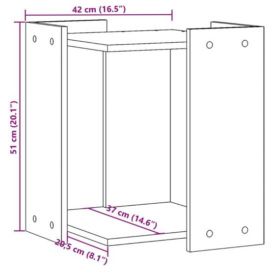 Meuble cache litière pour chat en bois d'ingénierie multifonction Noir – ComfortXL Pet Living - Image 9
