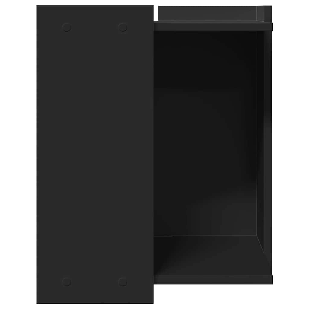 Meuble cache litière pour chat en bois d'ingénierie multifonction Noir – ComfortXL Pet Living - Image 5