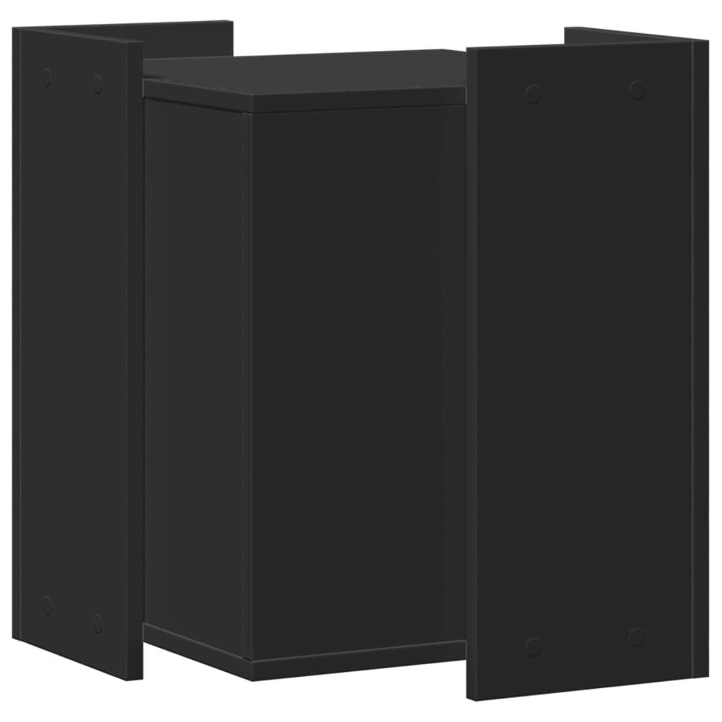 Meuble cache litière pour chat en bois d'ingénierie multifonction Noir – ComfortXL Pet Living - Image 6