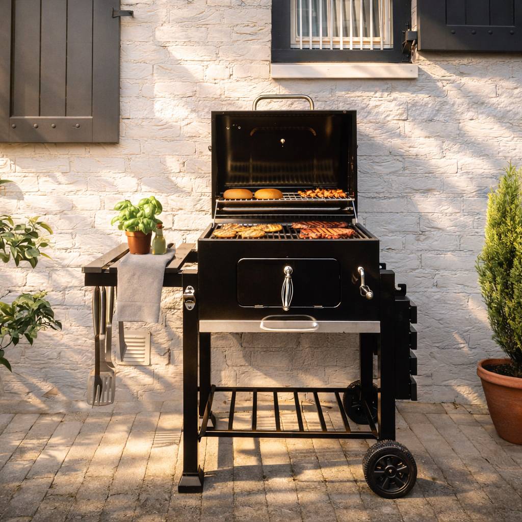 Barbecue à charbon Patton C2 Charcoal Chef 24" - Noir - Image 2
