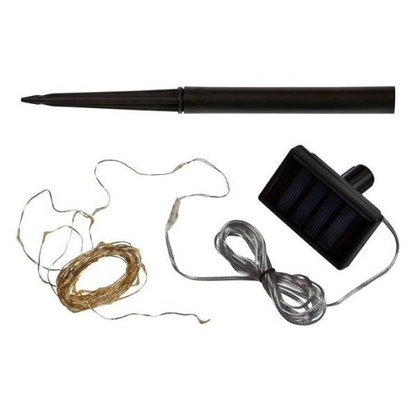 Smart Garden - Guirlande solaire extérieure LUCIOLE 200 leds blanc chaud - SMART GARDEN - 21.9m - Image 2