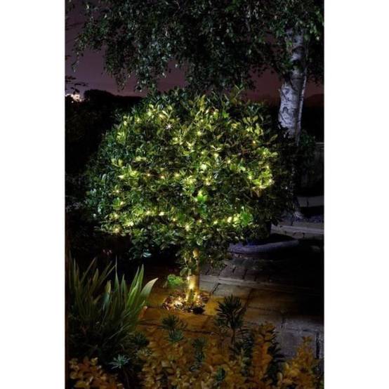 Smart Garden - Guirlande solaire extérieure LUCIOLE 200 leds blanc chaud - SMART GARDEN - 21.9m - Image 1