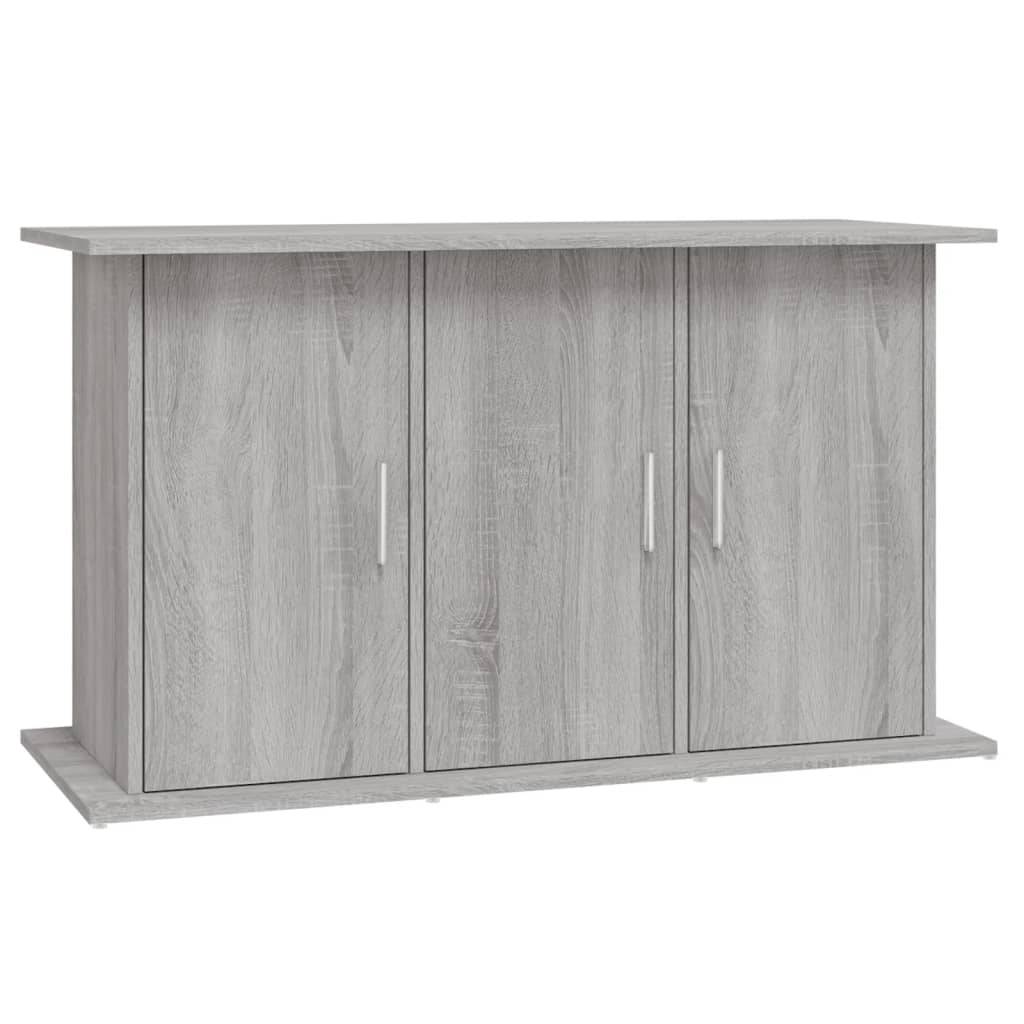 Meuble Aquarium Bois Ingénierie avec Rangement 6 Portes pour Salon Sonoma Gris - ComfortXL Outdoor Living - Image 2