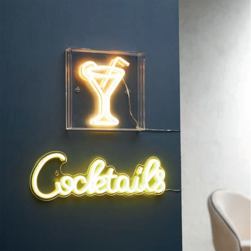 Ostaria - Néon mural USB Verre cocktail Ostaria - Image 5