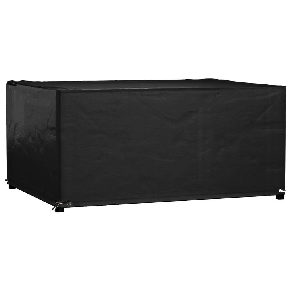 Housse Rectangulaire pour Table de Jardin PE Protection Imperméable Anti-UV Noir 160x120x75 cm – ComfortXL Outdoor Living