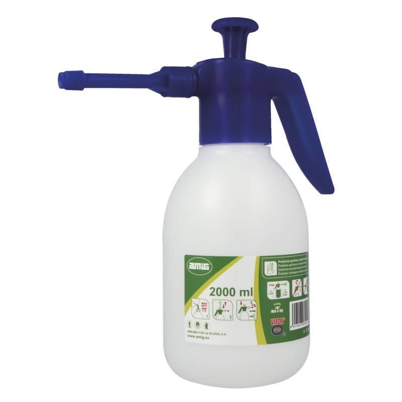 Pulvérisateur pour produits chimiques  2082 - 2 l - Polyéthylène - Blanc/Bleu | Amig - Image 3