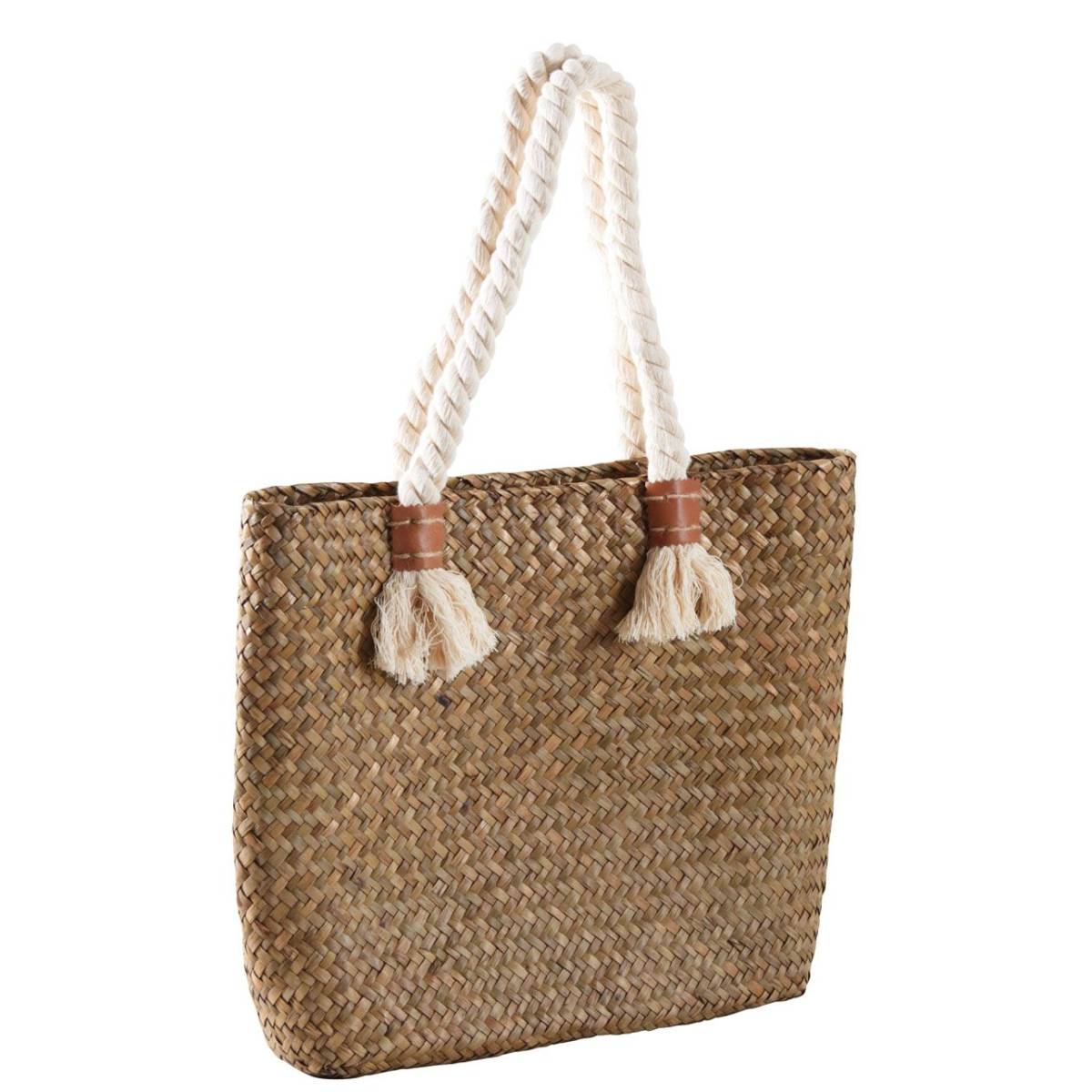 Aubry Gaspard - Sac à main  jonc naturel et corde