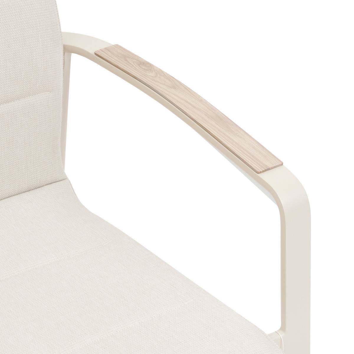 Hesperide - Fauteuil de jardin empilable "Diese" argile & ivoire aluminium et texaline - Hespéride - Image 5