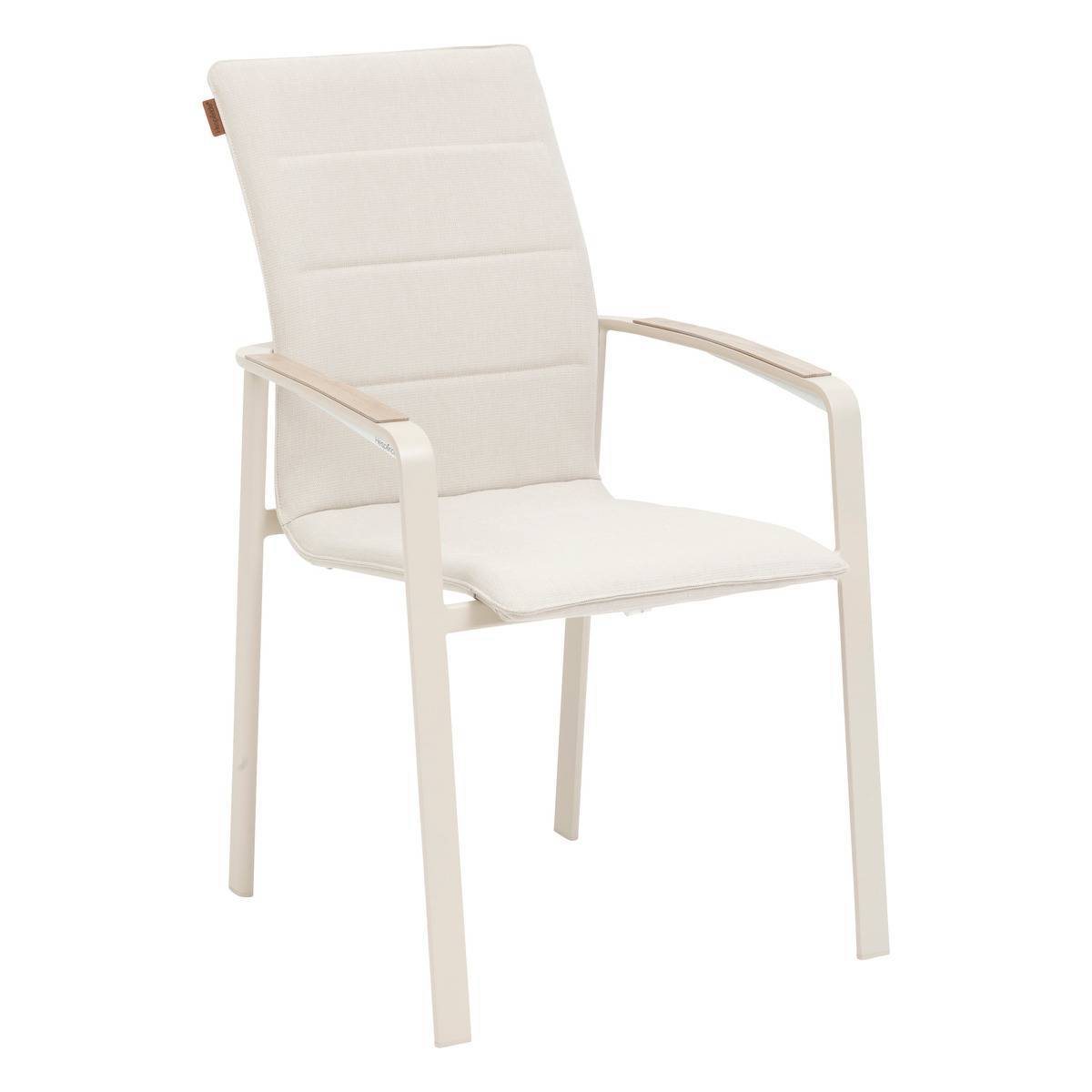 Hesperide - Fauteuil de jardin empilable "Diese" argile & ivoire aluminium et texaline - Hespéride - Image 2