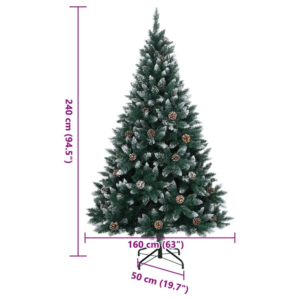 Vidaxl - Sapin de Noël artificiel 300 LED 240 cm vidaXL 3315777 - Image 3