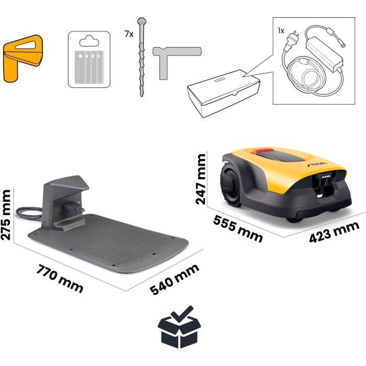 Stiga - Robot tondeuse A 15v autonome, Batterie 5 Ah, Caméra IA, jusqu'à 1 500 m² - STIGA - Image 8