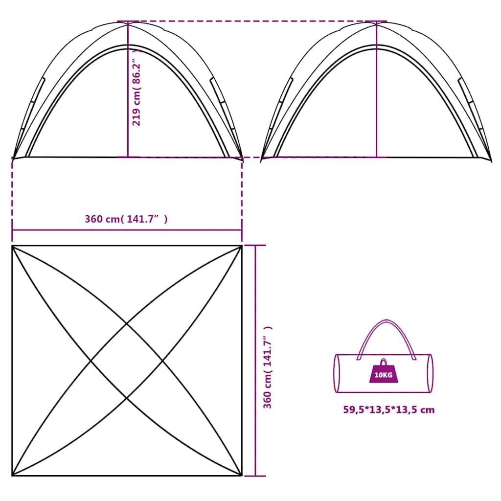 Prolenta Premium - Pergola polyester blanc 360 x 360 x 219 cm - Prolenta premium p3102.6 - Image 10
