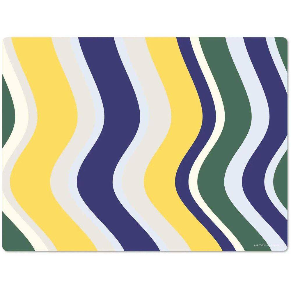 Set de table en vinyle 40 x 30 cm Wave II Lot de 4 sets de table motifs assortis - Image 3